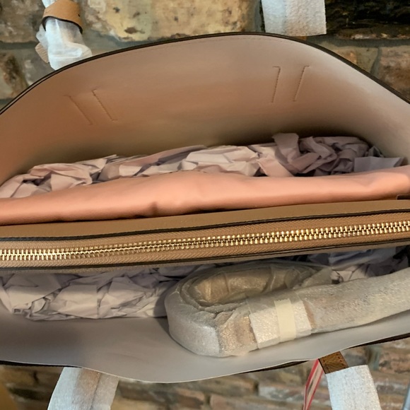 Kate spade light fawn LARGE MARGAUX work tote NEW - Picture 8 of 10